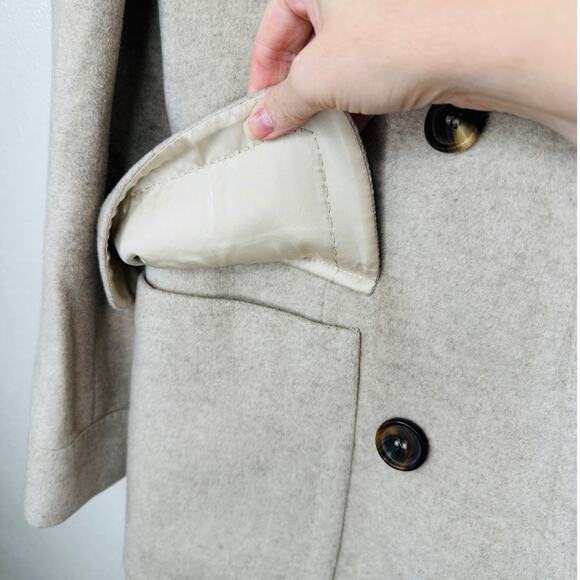 Alexander McQueen Taupe Cashmere Double Button Jacket 42 / 8 - Picture 5 of 16